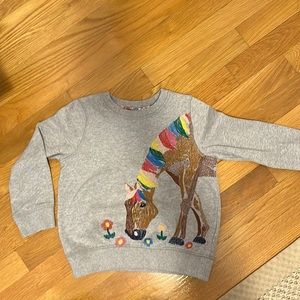 Mini Boden Size 5-6 Horse Sweatshirt